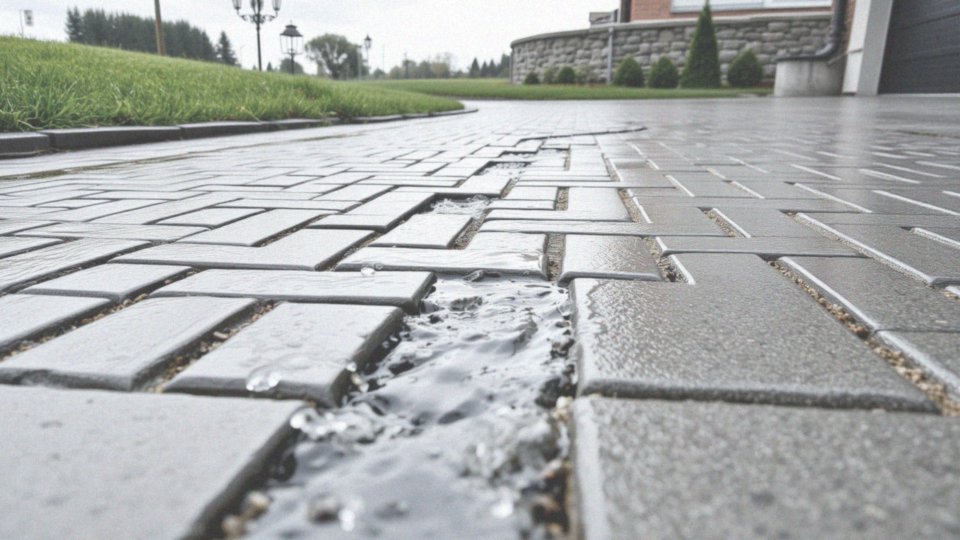 W jaki sposób płyta ażurowa przyczynia się do odprowadzania wody?