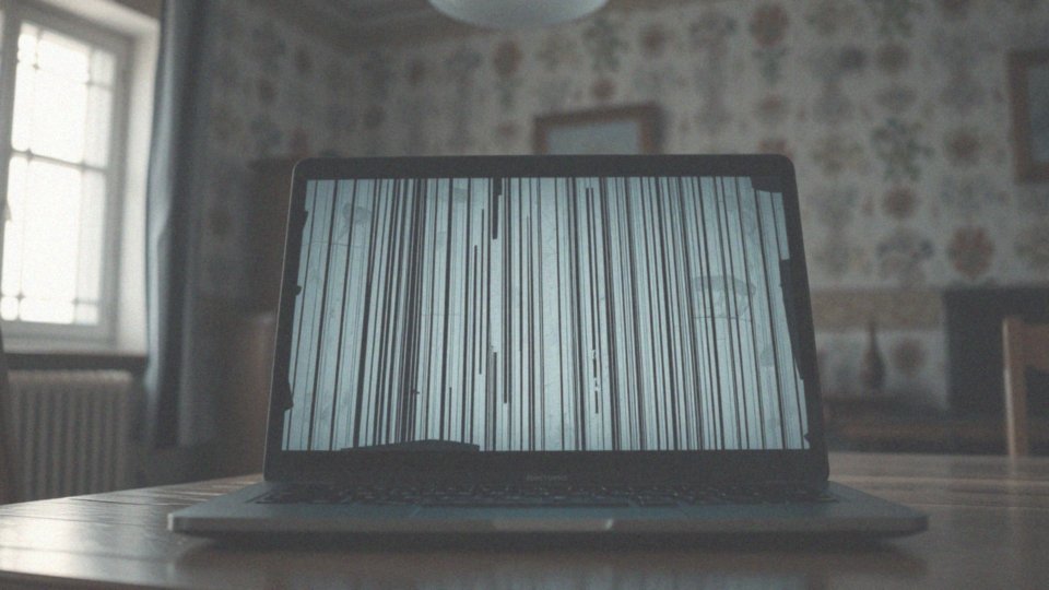Jakie objawy wskazują na uszkodzoną matrycę laptopa?