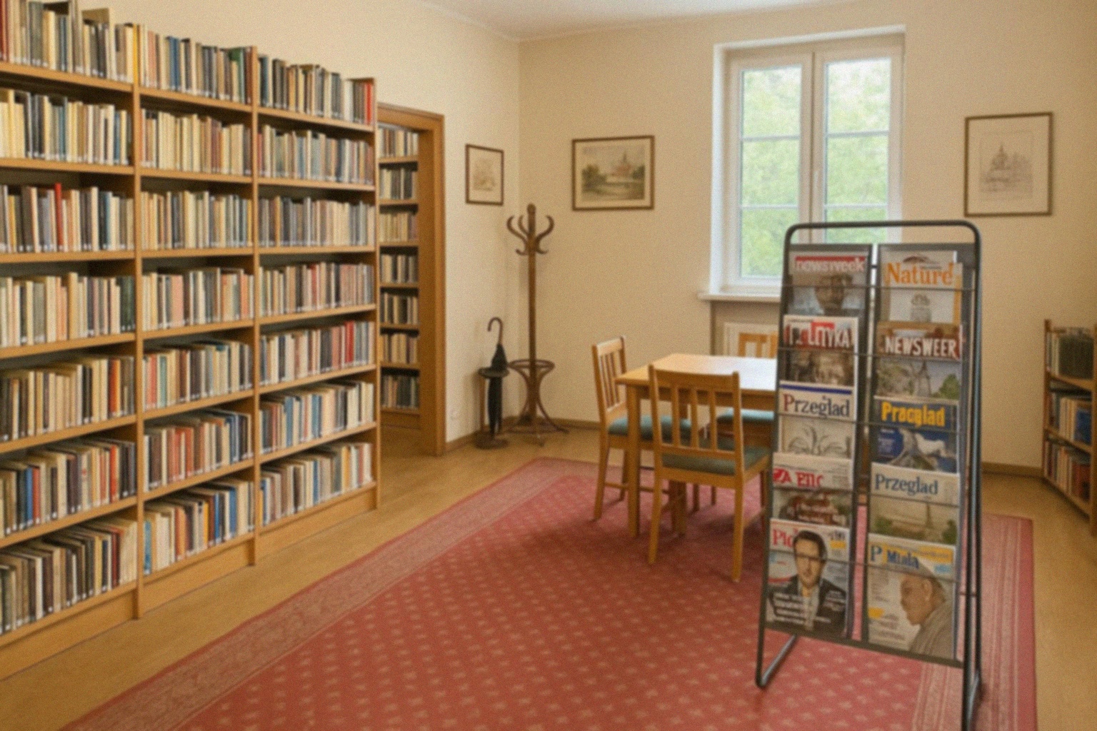 Interaktywna lekcja o drzewach i ptakach w bibliotece w Węgrzcach Wielkich